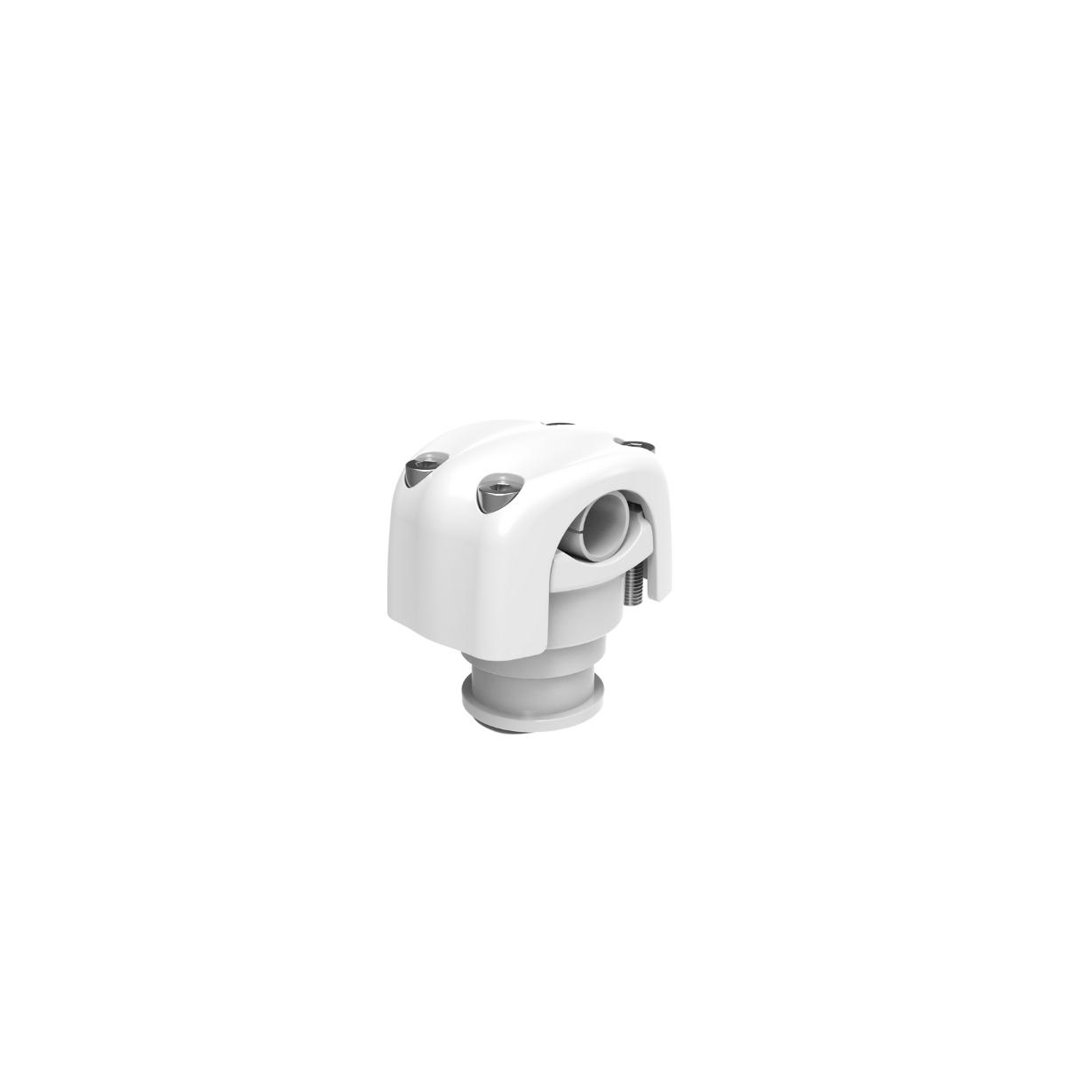 Marine Pod/Canister Hose Clamps 0.75-1.75 Inch White Plastic Clamps (Pair) CS75W - Perfect for Boat Plumbing, Marine Engine, and RV Water System Applications