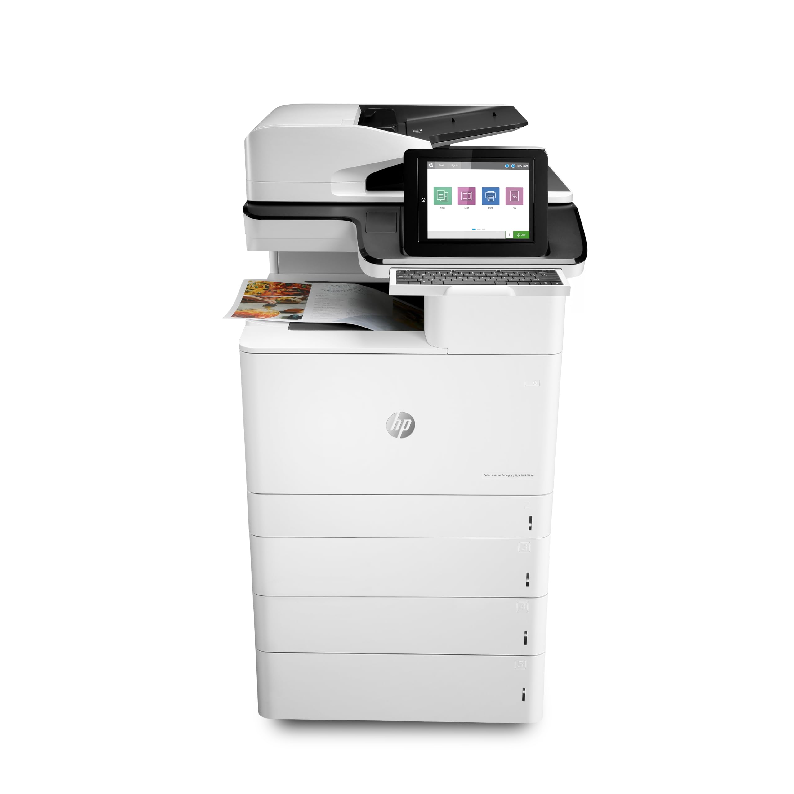 HP Color LaserJet Enterprise M776z Wireless All-in-One Printer - Fast Duplex Printing, JetIntelligence, White (3WT91A) | Ideal for Office & Home Workspaces