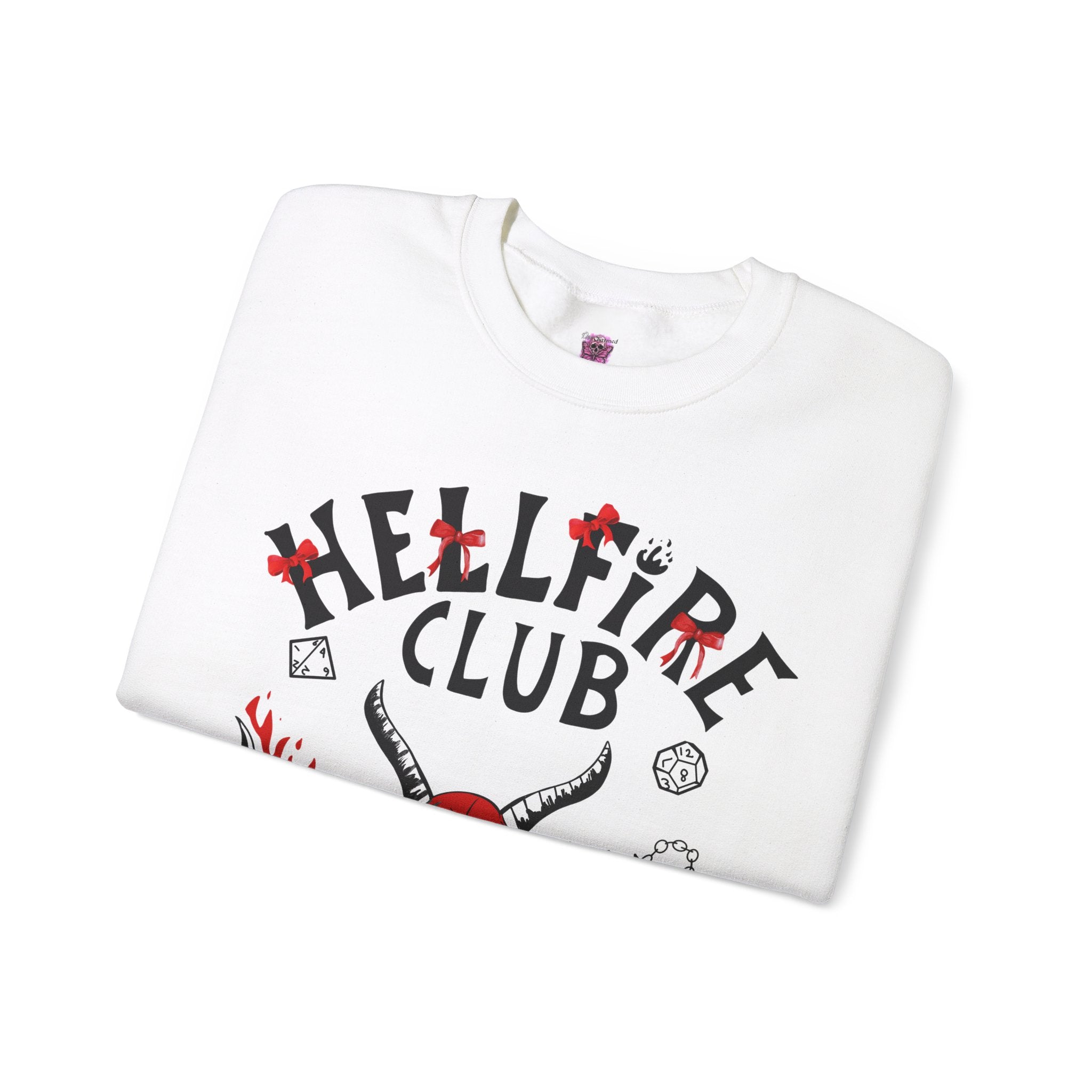 Hellfire Club Crew Neck Sweatshirt - Men's Casual Pullover Hoodie for Streetwear & Lounge Comfort - Perfect for Gym, Travel & Everyday Wear