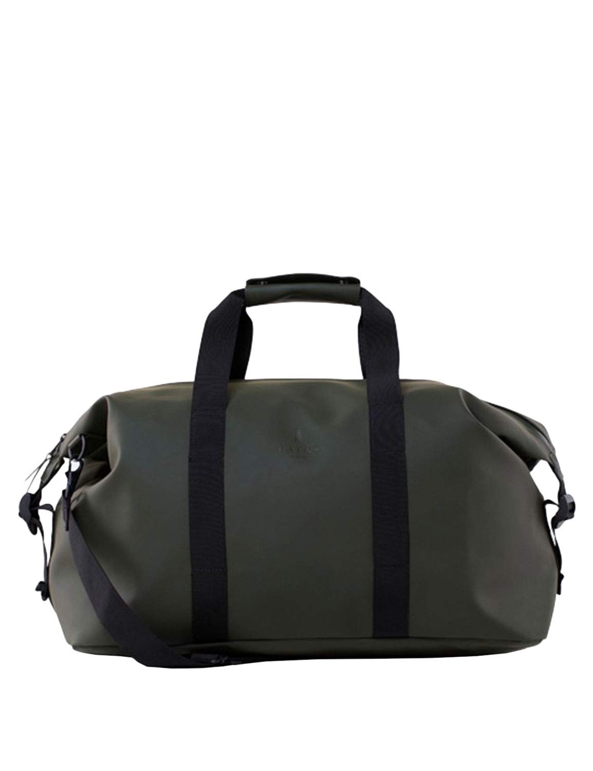 RAINS Men's Waterproof Weekend Travel Duffle Bag - Lightweight Gym Overnight Carry On Bag for Business Trip, Gym, Workout & Outdoor Adventures (Black)