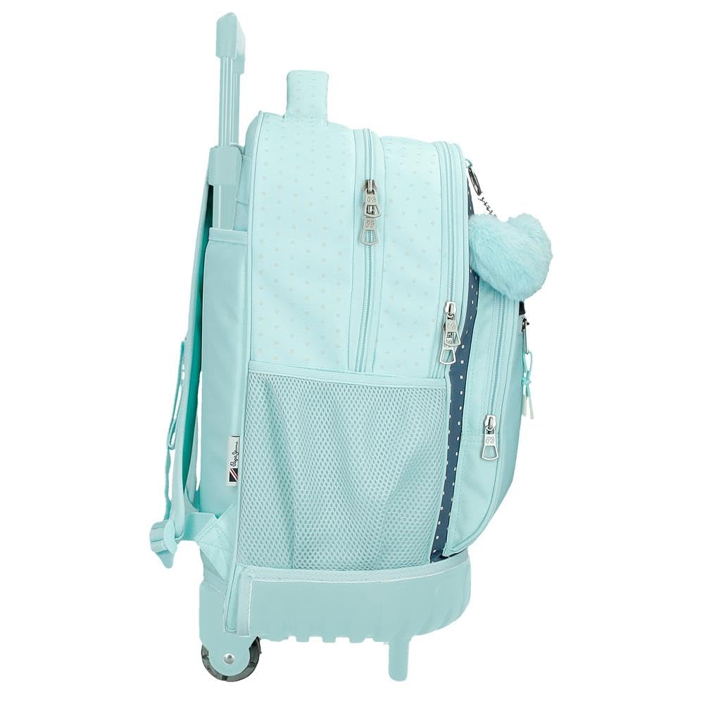 Pepe Jeans Dalma School Backpack for Kids - Adjustable Wide Straps, Front Pocket, Durable Polyester Material - Perfect for School, Travel & Daily Use