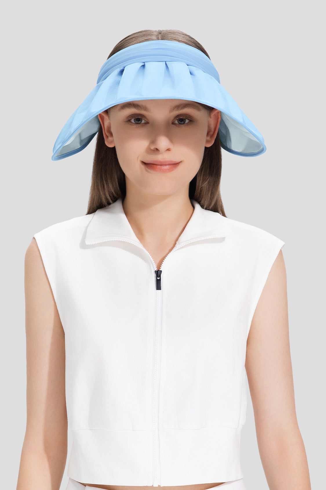 Yuni S24 UPF50+ Women's Sun Visor Hat for Running, Golf, Hiking & Outdoor Activities - UV Protection Summer Sports Hat