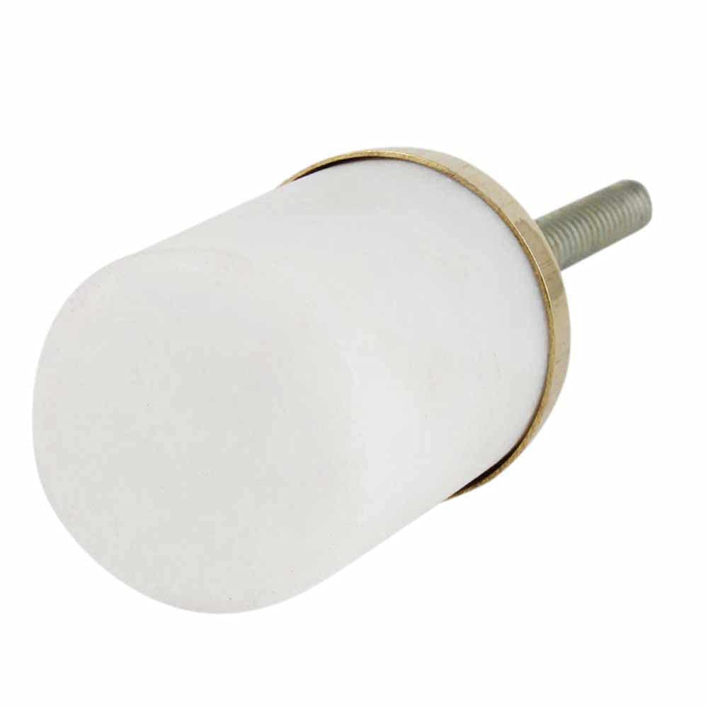 20 Pack Round White Marble Cabinet Knobs - Handmade Decorative Stone Drawer Pulls for Dresser & Luxury Door Handles | Vintage Home Decor Upgrade for Bedroom, Bathroom & Kitchen Cabinets