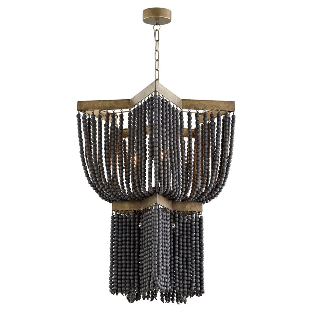 Cyan Design 11243 Estrella Black Wide Pendant Light - Modern Ceiling Fixture for Dining Room, Bedroom & Living Room Lighting