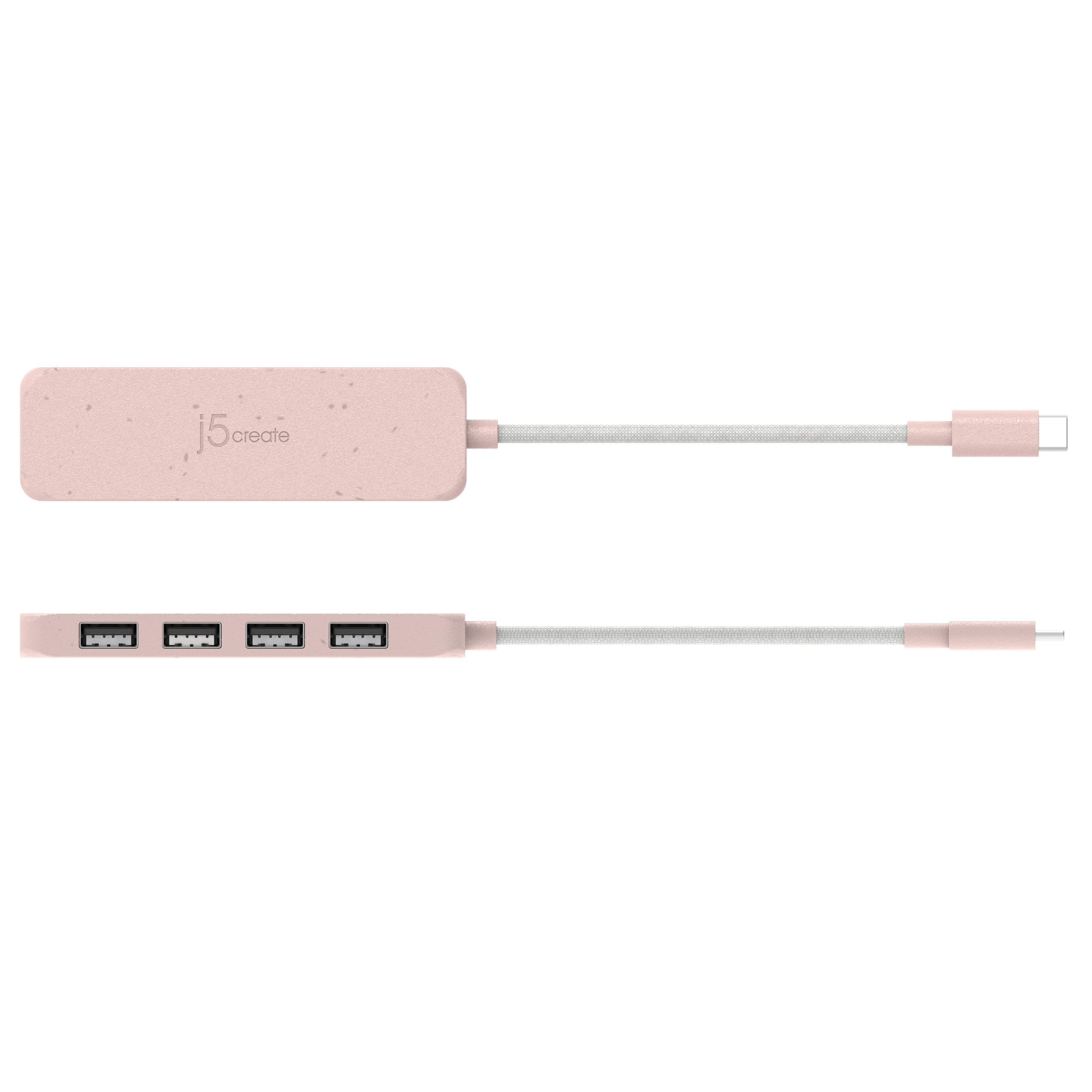 Eco-Friendly USB C to 4 Port USB 3.1 Gen 2 Hub - High Speed Data Transfer for Laptop, MacBook, PC - Perfect for Home Office, Gaming & Travel Accessories