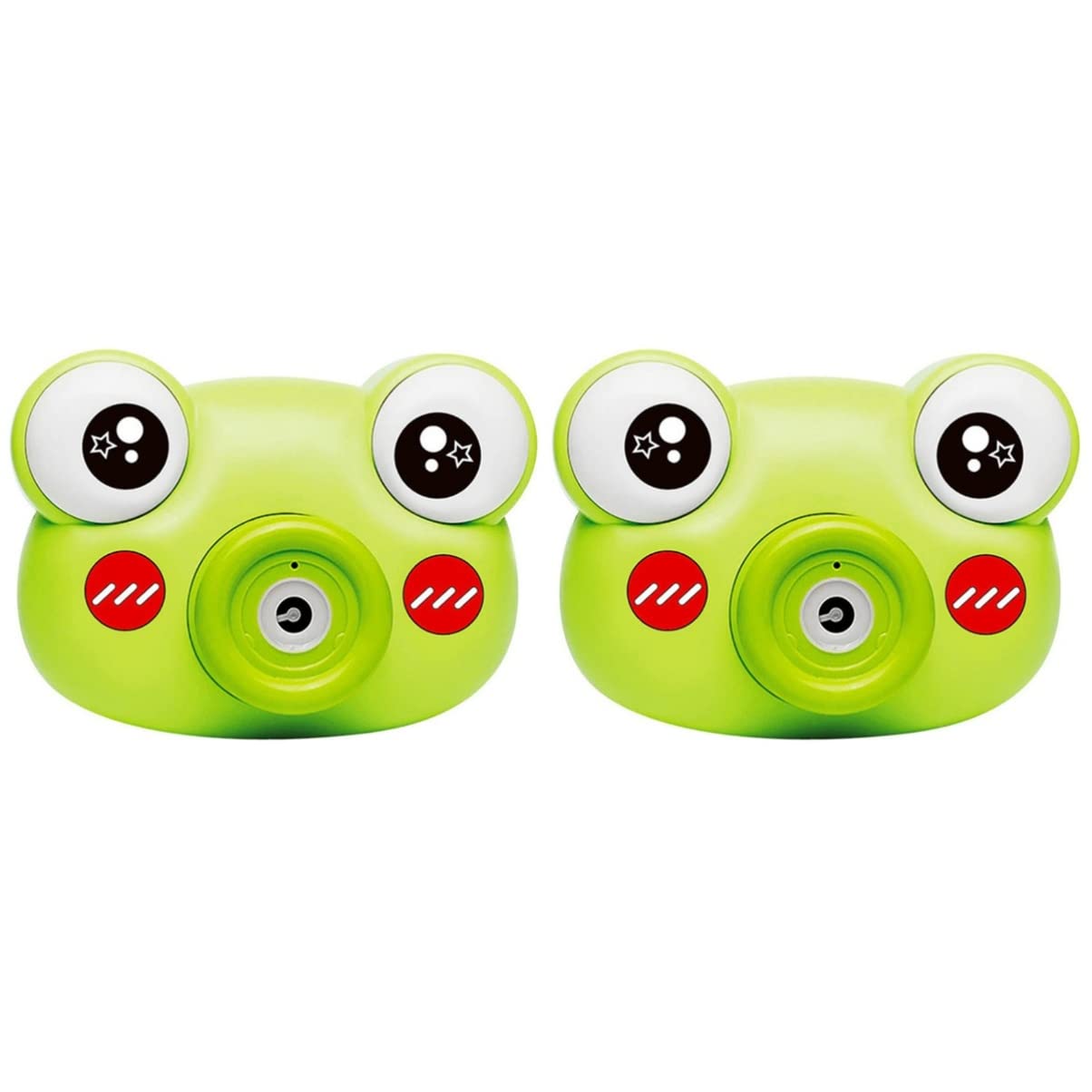 TOYANDONA 2 Pack Frog Bubble Blower Machine - Automatic Bubble Maker for Kids, Outdoor Party, Pool & Bath Toys - Fun Bubble Machine for Birthday, Backyard, and Summer Water Play
