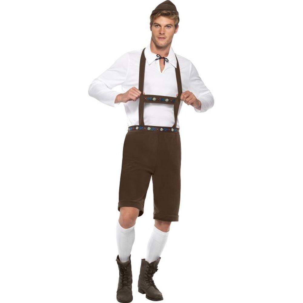 Smiffys Bavarian Man Costume - Authentic German Oktoberfest Outfit for Men | Perfect for Halloween, Oktoberfest Parties & Themed Events