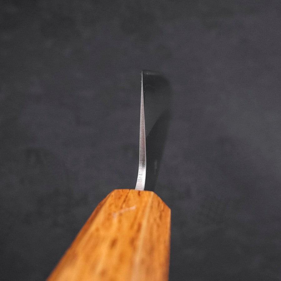 Premium Santoku Knife 165mm - White Steel #1 Polished Blade with Yaki Urushi Handle - Japanese Kitchen Knife for Slicing, Dicing & Chopping Vegetables, Meat & Fish - Perfect for Home Chefs & Professional Kitchens