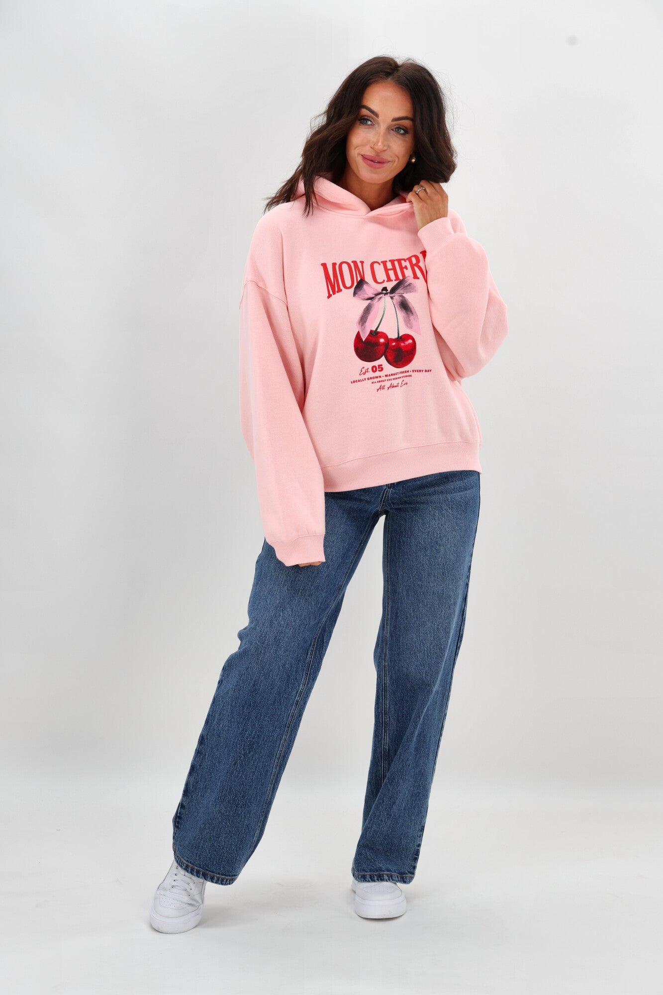 All About Eve Josie Box Hoodie in Rose - Soft & Stylish Women's Pullover for Casual Wear & Loungewear