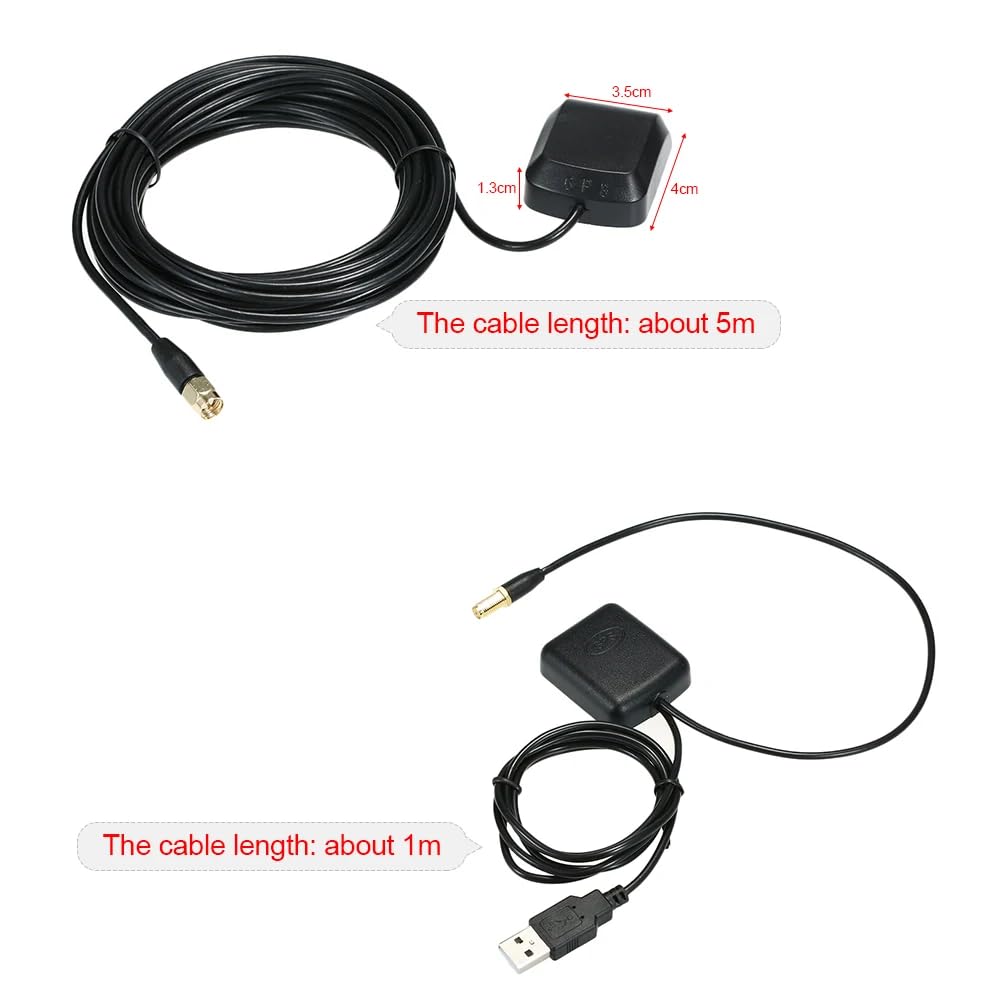 DollaTek Car GPS Signal Booster Antenna - High Gain Navigation Receiver for Enhanced GPS Tracking | Perfect for Road Trips, Fleet Management & Off-Grid Adventures