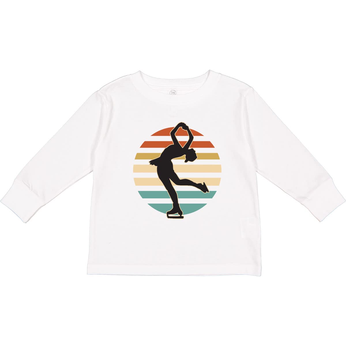 Inktastic Ice Skating & Dancing Toddler Long Sleeve T-Shirt - Cute Winter Outfit for Kids' Ice Rink & Holiday Activities