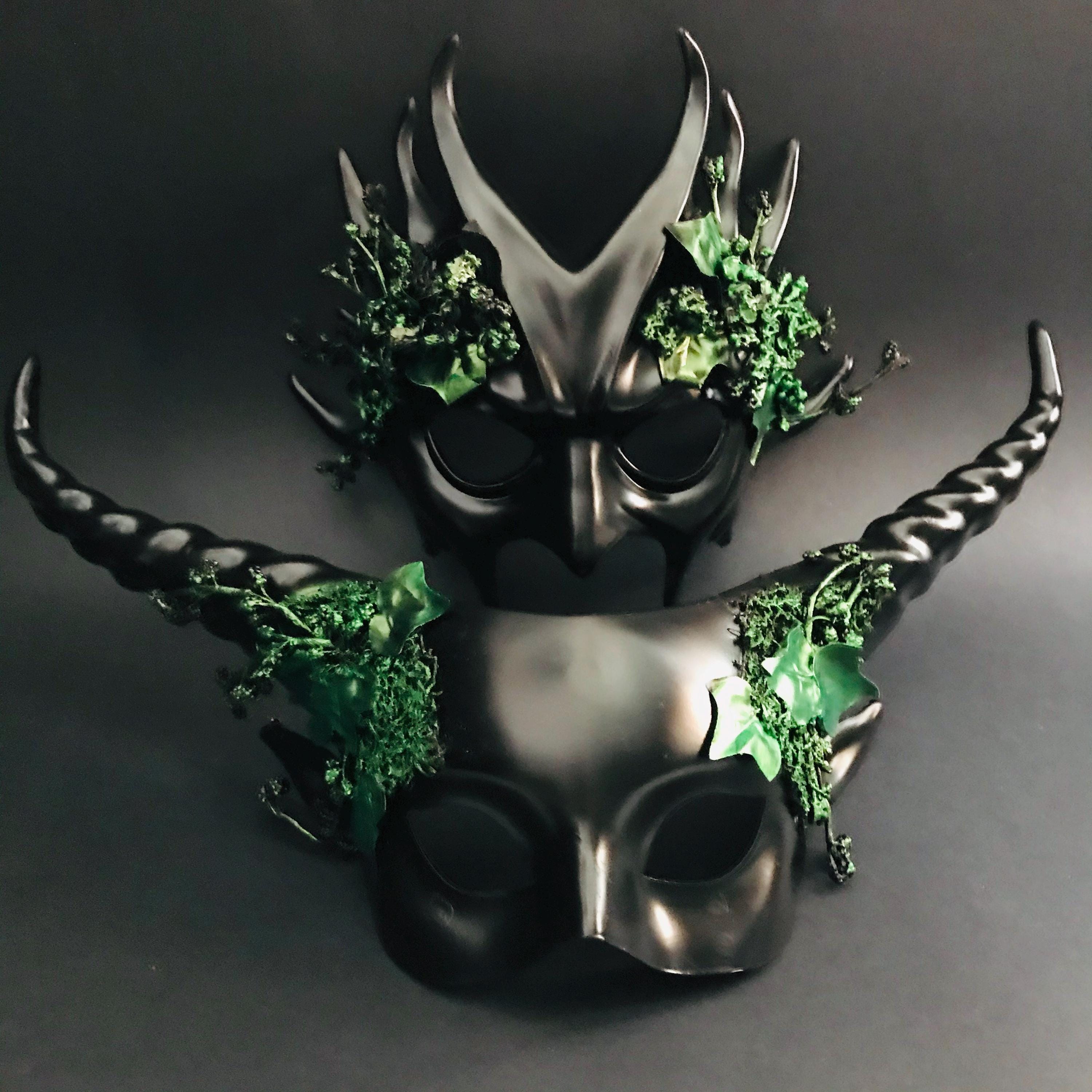 Goblin & Goblet Set - Premium All Black Drinking Goblets for Fantasy Themed Parties, Halloween Decor & Medieval Roleplay