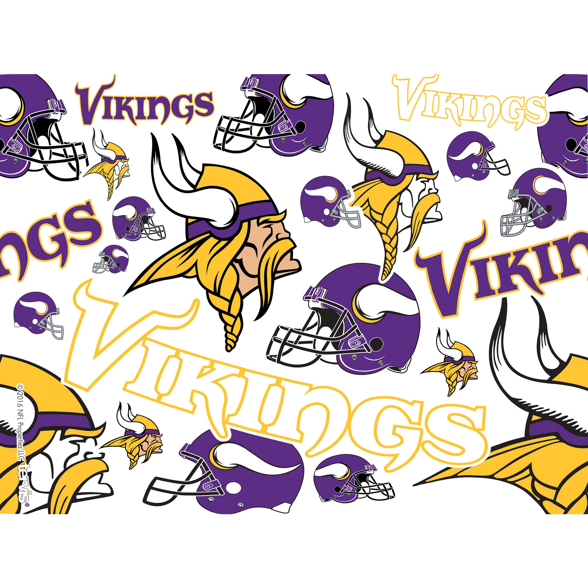Minnesota Vikings 24 oz Clear Insulated Tumbler with Lid - Officially Licensed NFL Drinkware for Game Day, Office & Outdoor Activities