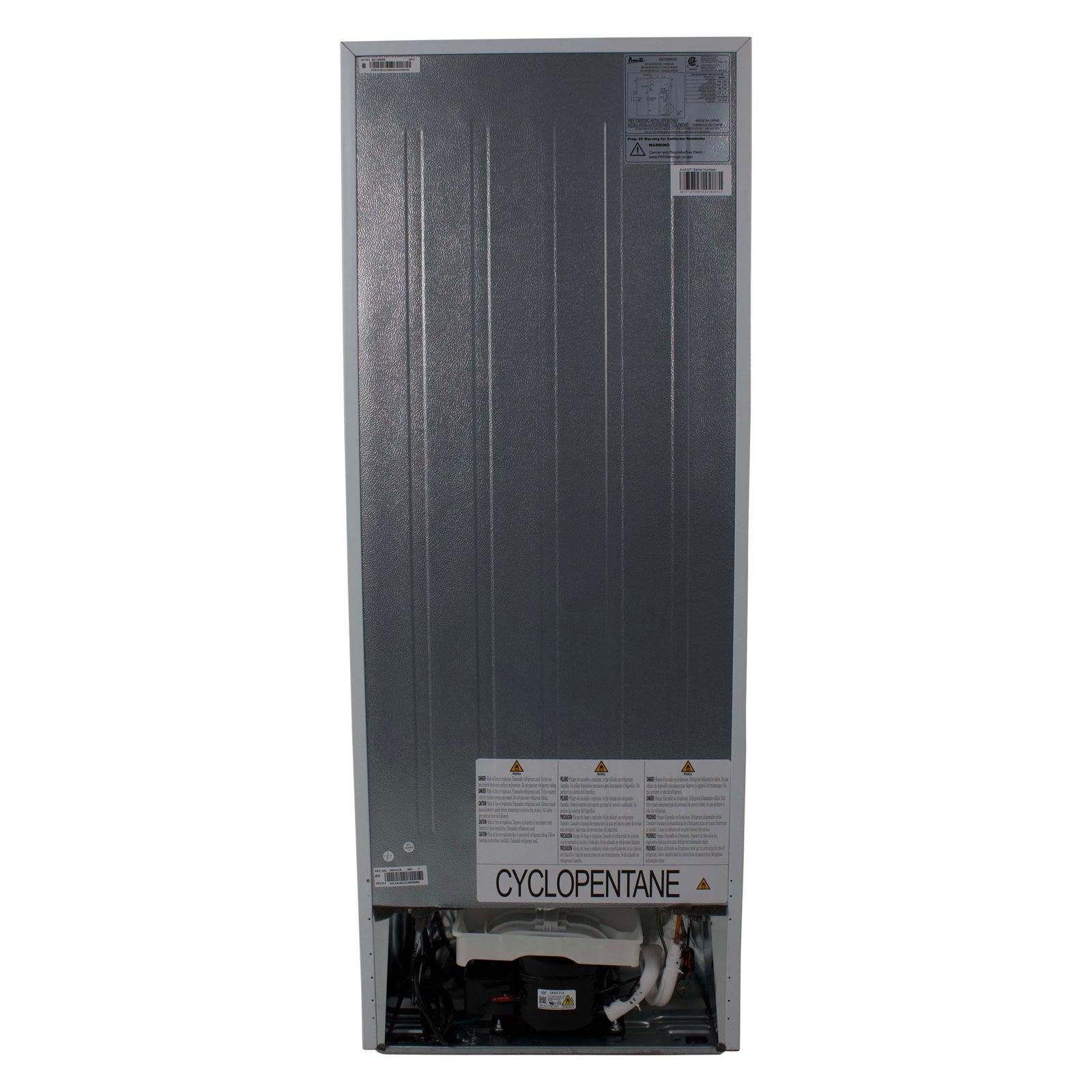 Avanti RA730B0W 7.3 Cu. Ft. Compact Refrigerator for Small Spaces - Perfect for Apartments, Dorms, Offices & Home Use