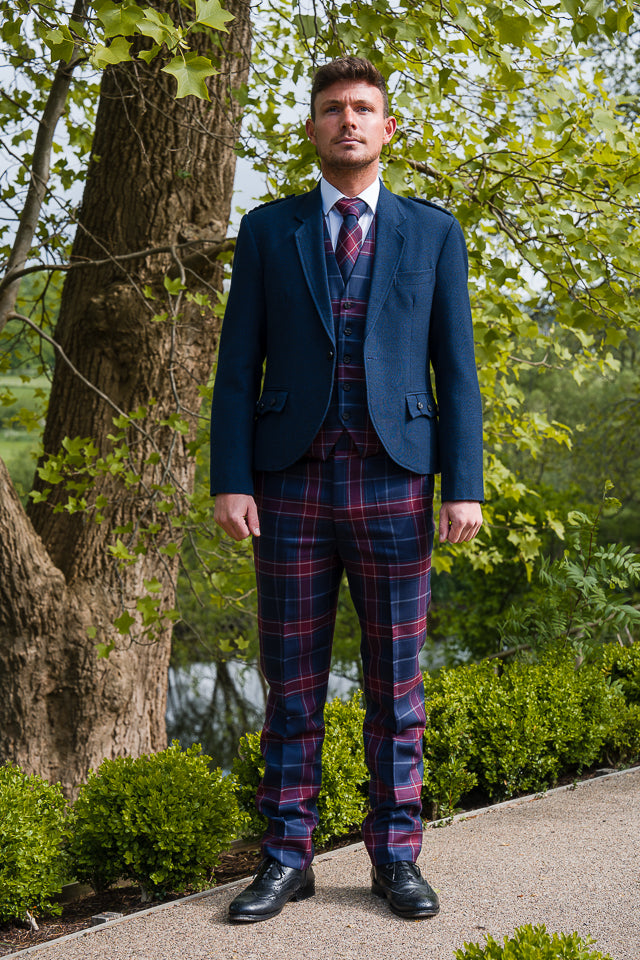 Queen of the South Tartan Trews Costume Rental - Scottish Highland Dress Outfit for Cosplay, Renaissance Fairs & Themed Parties