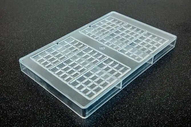 Premium Polycarbonate Chocolate Bar Mold - 6 Cavity Tablet Candy Making Mold for DIY Chocolate Bars, Candy Bars, and Desserts - Perfect for Home Baking, Candy Shops, and Gift Making