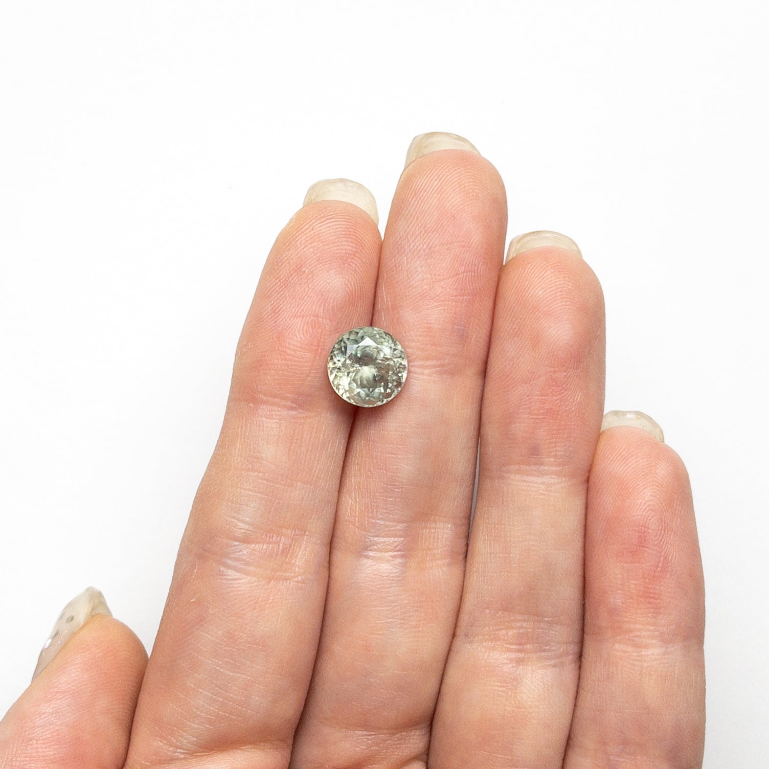 3.54ct Round Brilliant Blue Sapphire - 8.56x8.52x6.19mm Natural Loose Gemstone for Engagement Rings & Fine Jewelry Making