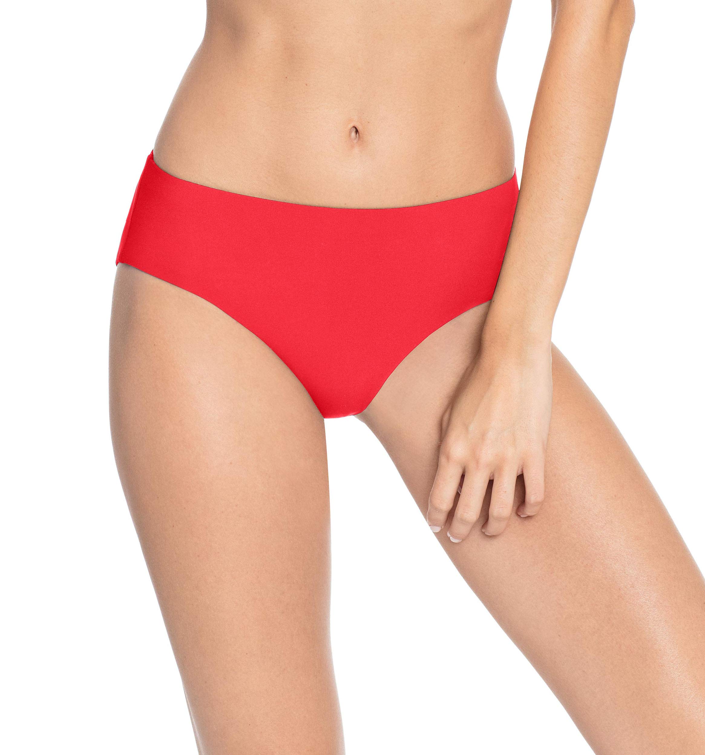 Robin Piccone Women's Ava High Rise Bikini Bottom - Sexy Cheeky Swimwear for Beach & Pool - Perfect for Summer Vacation & Tropical Getaways