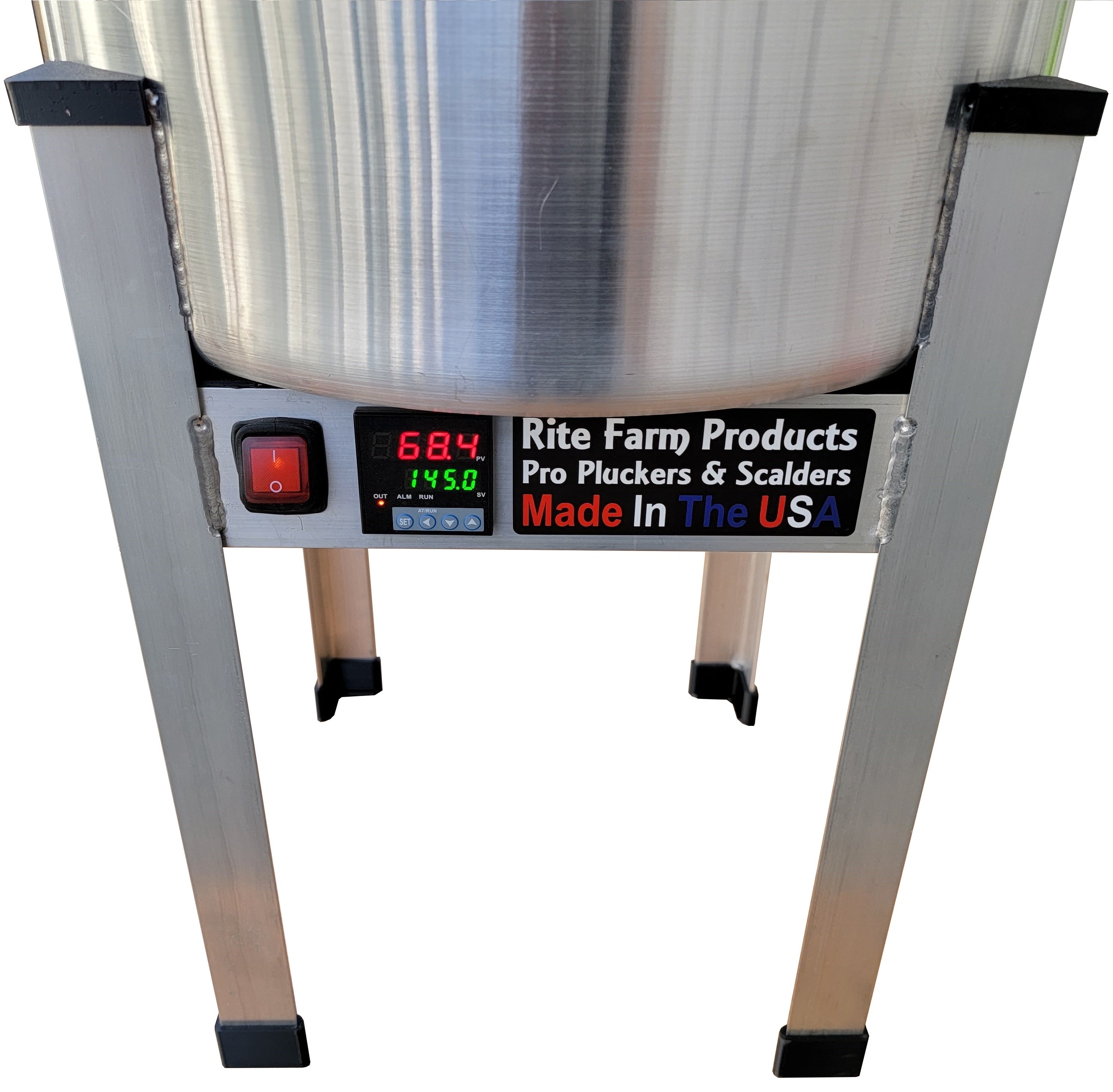 15 Gallon 240V 3000W Commercial Poultry Scalder for Chicken Processing - USDA Approved Made in USA - Perfect for Small Farms & Butcher Shops
