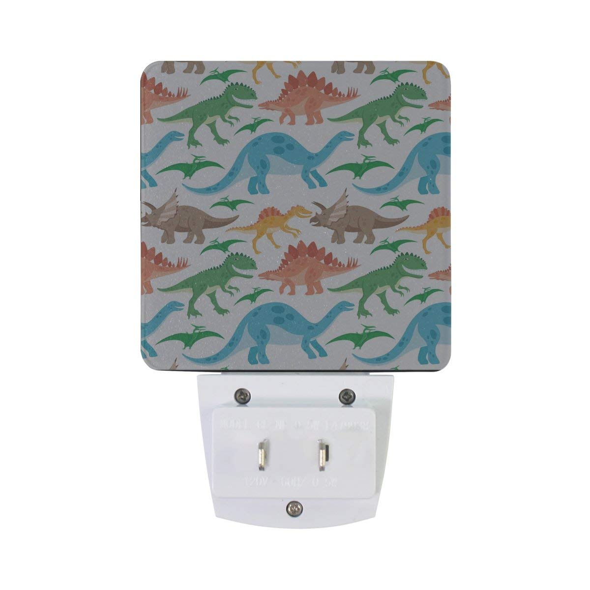 Dinosaur Night Light for Kids - LED Auto Sensor Plug-in Night Light with Cute Animal Design, Dusk to Dawn Lighting for Nursery, Bedroom, Kids Room & Adults Room - Perfect for Bedtime, Night Feedings & Safe Nighttime Navigation