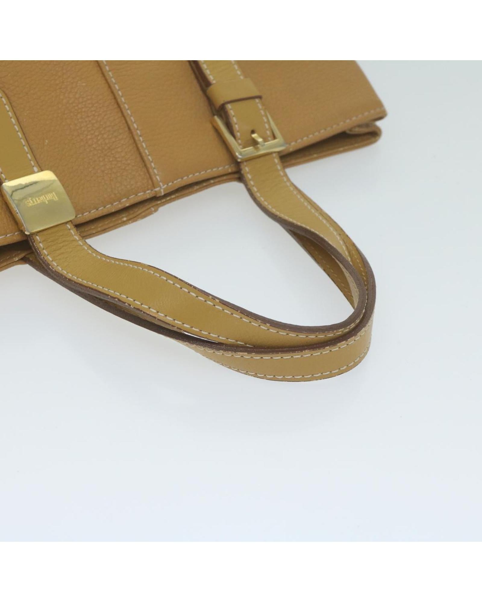 Burberry Tan Leather Tote Bag for Women - Luxury Designer Handbag for Work, Travel & Everyday Use