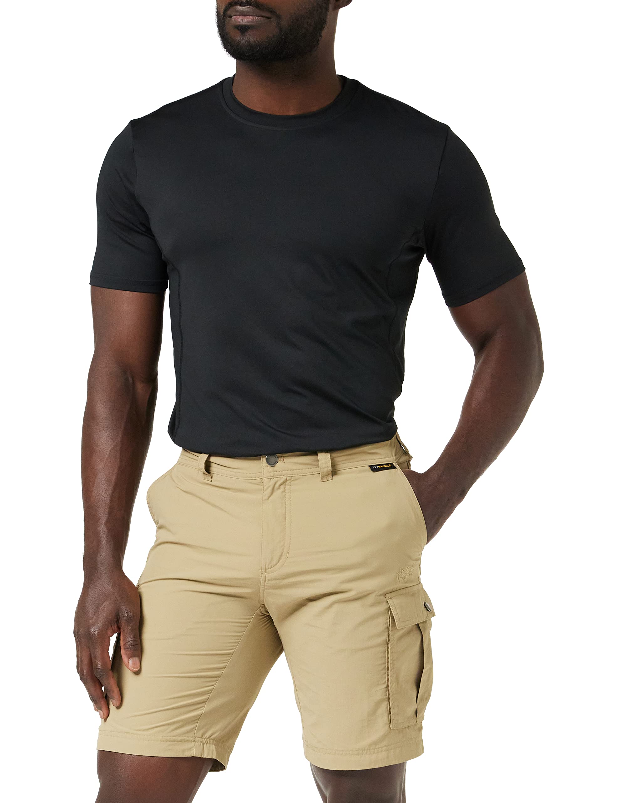 Jack Wolfskin Men's Cargo Shorts - Durable Outdoor Hiking & Travel Pants with Multiple Pockets | Perfect for Camping, Fishing & Summer Adventures