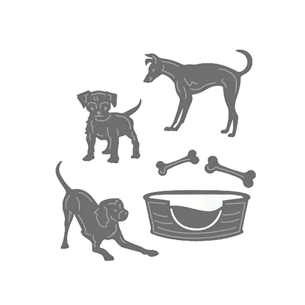 Pet Metal Cutting Dies for Scrapbooking & Cards - Dog Bone Shapes for DIY Crafts & Gifts