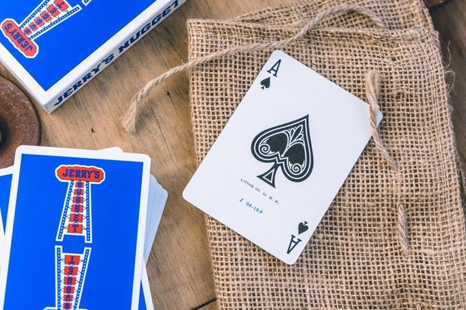 Premium Jerry's Nuggets Blue Playing Cards - Modern Feel for Poker, Magic Tricks & Cardistry - Perfect for Game Nights & Professional Performances