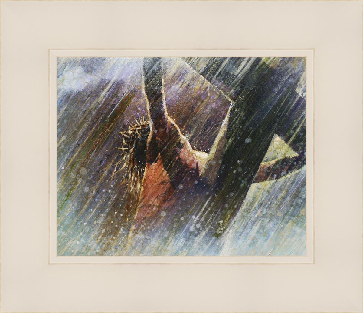 Yongsung Kim Crucifixion Painting - Religious Wall Art for Home & Church Decor - Perfect for Prayer Rooms, Christian Gifts, and Spiritual Spaces