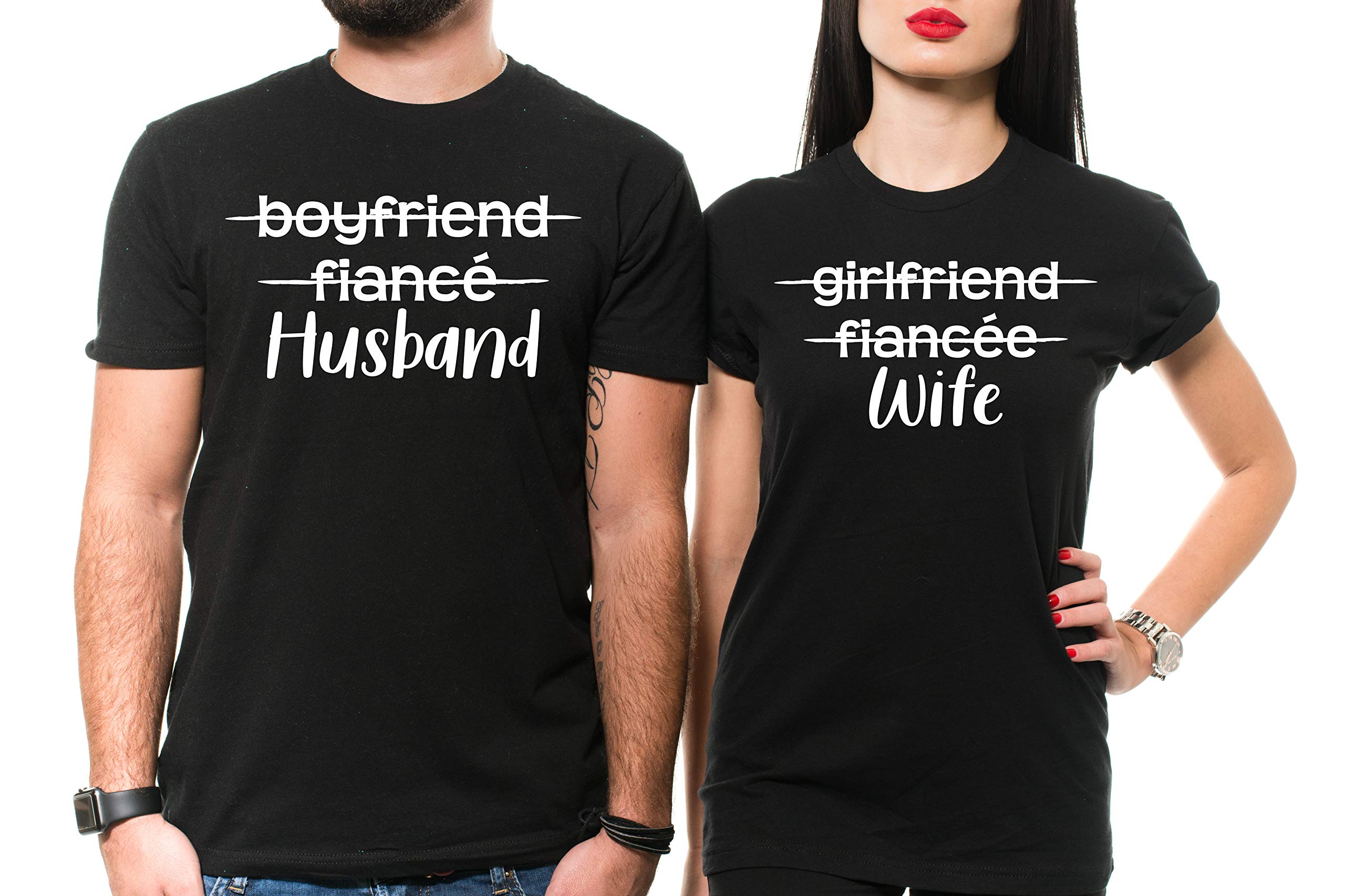 Silk Road Tees Matching Couple T-Shirts for Husband and Wife - Perfect for Anniversaries, Date Nights & Romantic Getaways