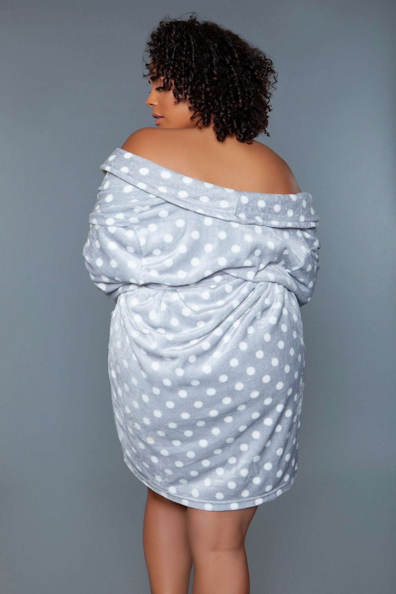 BeWicked Women's Kaylee Robe 2259 - Sexy Lingerie Robe for Women, Soft Satin Kimono with Lace Trim, Plus Size Nightwear - Perfect for Boudoir, Bridal Shower & Romantic Nights