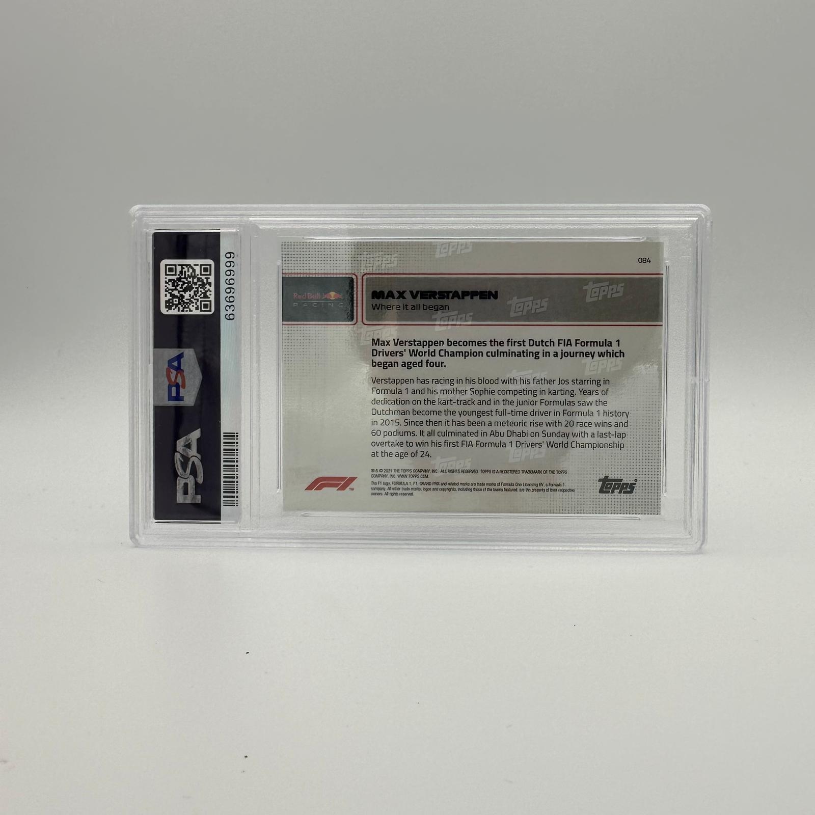 PSA 9 Graded Max Verstappen 