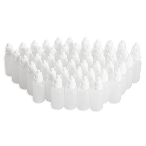 25 Pcs 20ml Plastic Empty Squeezable Eye Dropper Bottles for Essential Oils, Makeup, Skincare & DIY Cosmetics - Leakproof Refillable Dropping Bottles for Travel & Home Use