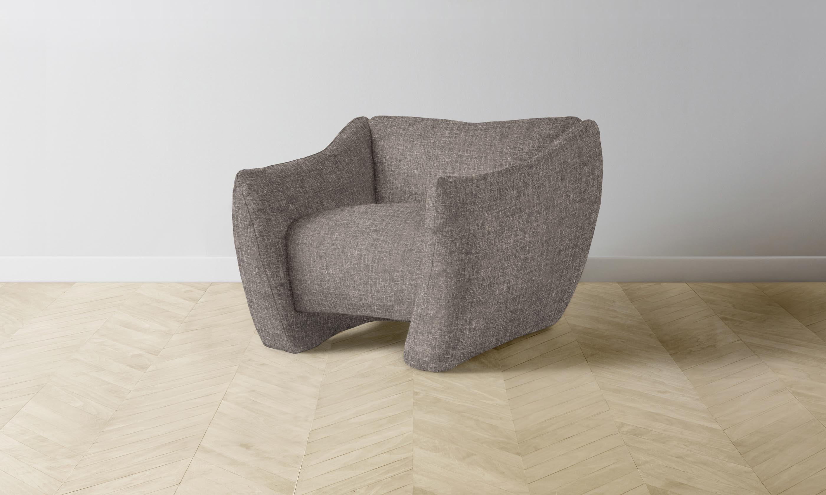 The Bond Chair - Premium Heritage Belgian Linen Upholstery in Rich Carob Brown | Elegant Dining Room & Living Room Seating