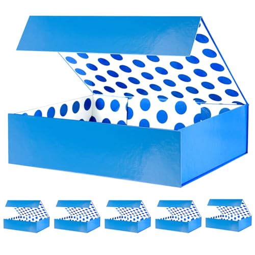 Blue-13x9.7x3.4-Pack of 6
