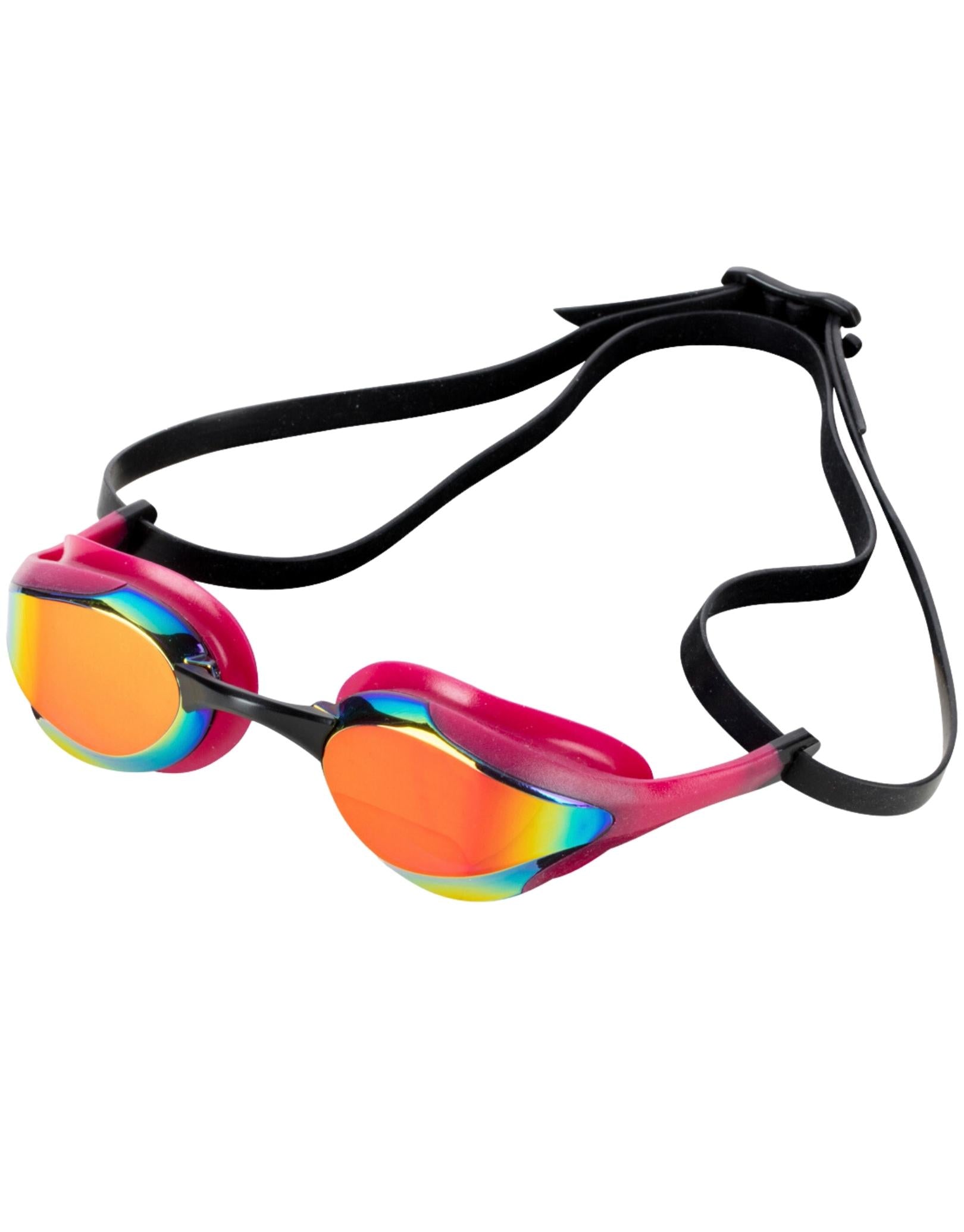 Leader Mirrored Adult Swim Goggles - UV Protection, Anti-Fog, Comfort Fit for Competitive Swimming & Training | Perfect for Pool, Open Water & Triathlon Use