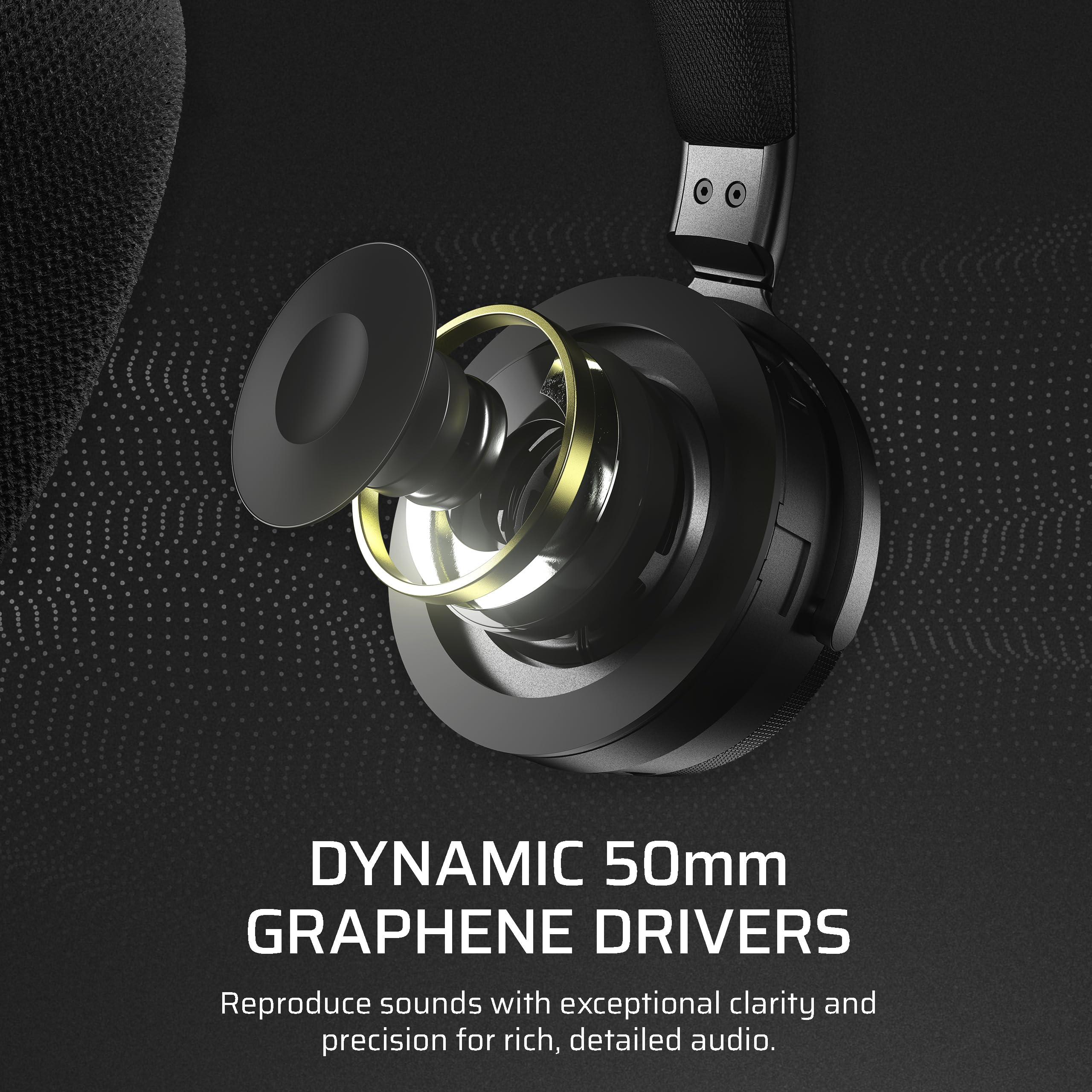 Corsair Virtuoso MAX Wireless Gaming Headset with Dolby Atmos & Active Noise Cancelling - 50mm Graphene Drivers, Sonarworks SoundID, Dual 2.4GHz/Bluetooth - Compatible with PC, Mac, PS5, PS4 (Carbon) - Perfect for Competitive Gaming & Immersive Entertainment