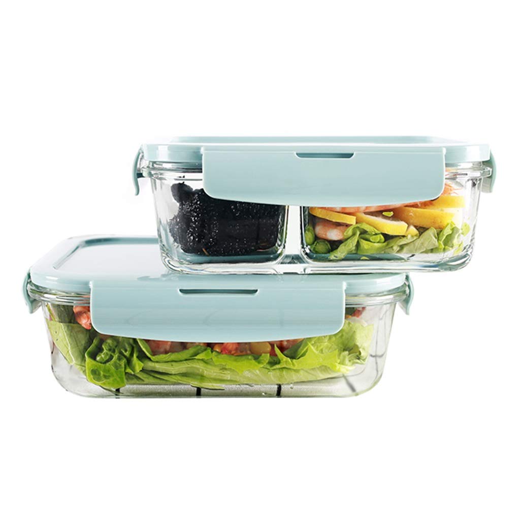 LINGLING Glass Meal Prep Containers - 5-Piece Set with Steam Vents | BPA-Free Food Storage Containers for Meal Prepping, Leftovers & Dry Foods | Microwave, Freezer & Dishwasher Safe | Perfect for Office Lunch, Picnics & Home Kitchen Organization