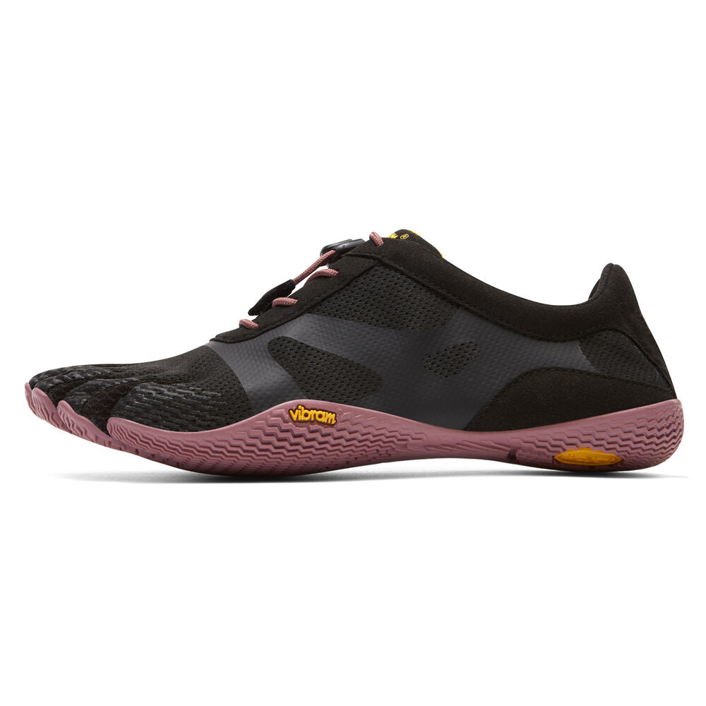 Vibram Women's KSO EVO Barefoot Shoes - Black/Rose - Lightweight Minimalist Trail Running & Gym Workout Shoes for Women