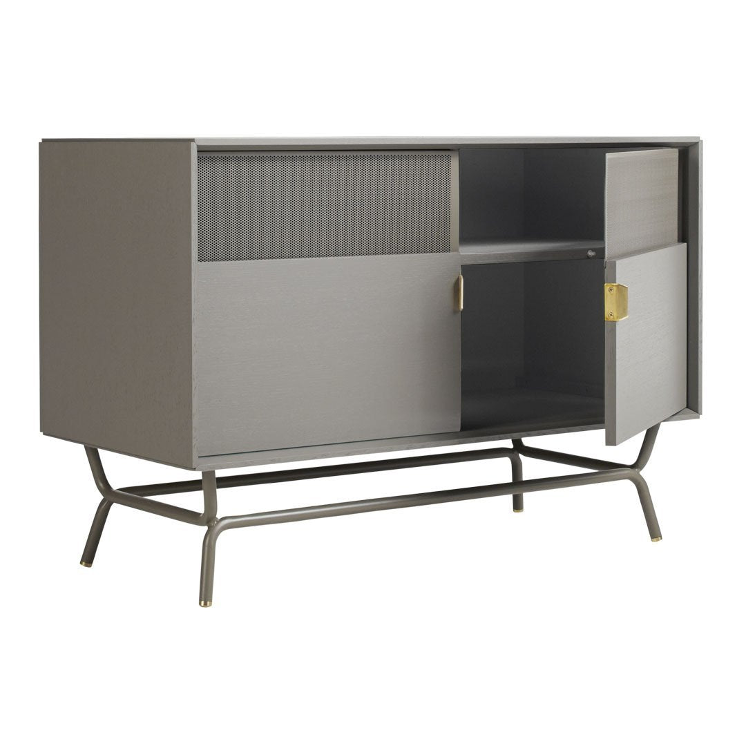 Dang TV Stand for Living Room - Modern Wooden Entertainment Center with Storage Shelves for Flat Screen TVs up to 65