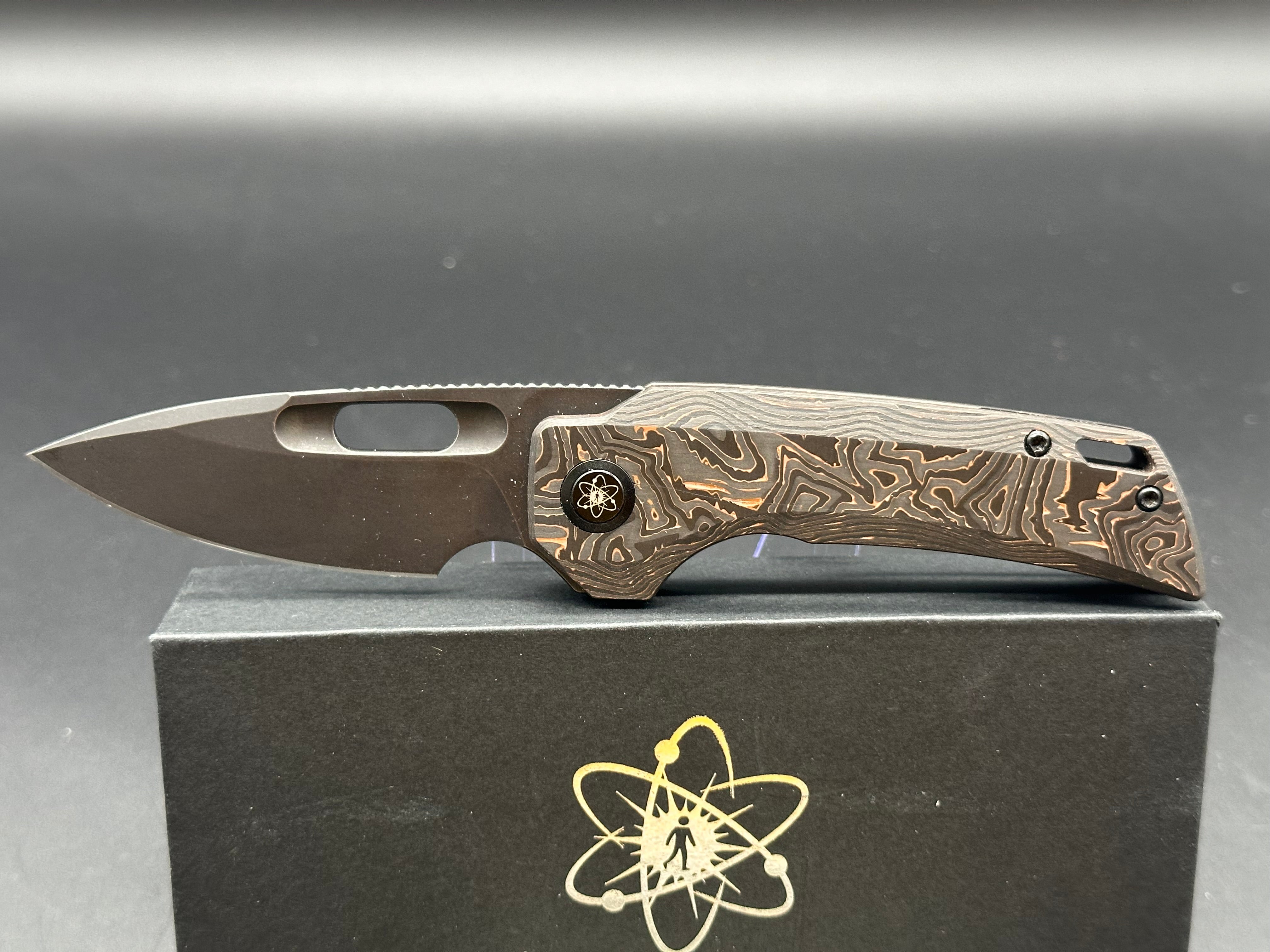 EMPEDC Nymble First Production Run Liner Lock Folding Knife with Custom Scales - Perfect for Everyday Carry, Outdoor Adventures & Collecting