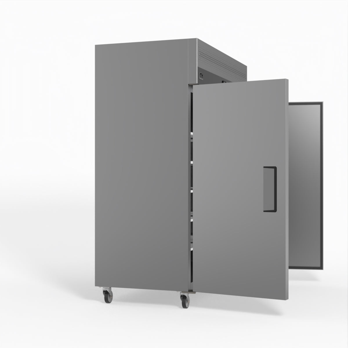 1300L Upright Double Door Stainless Steel Commercial Refrigerator - Perfect for Restaurants, Grocery Stores & Catering Businesses