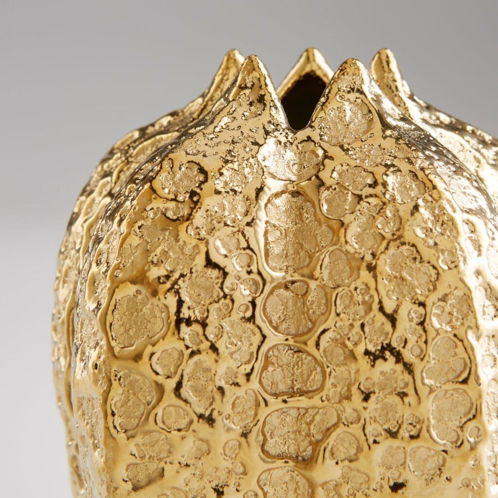 Cyan Design 10801 Pores Vase - Gold Medium Size | Elegant Home Decor, Wedding Centerpiece, Tabletop Display