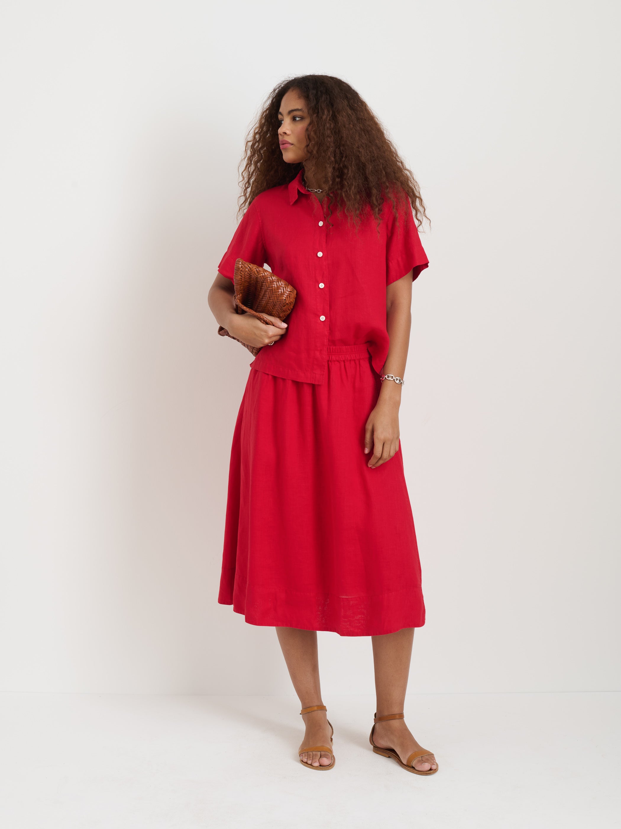 Maddie Linen Shirt for Women - Breathable & Stylish Summer Top for Casual Outings & Beach Wear