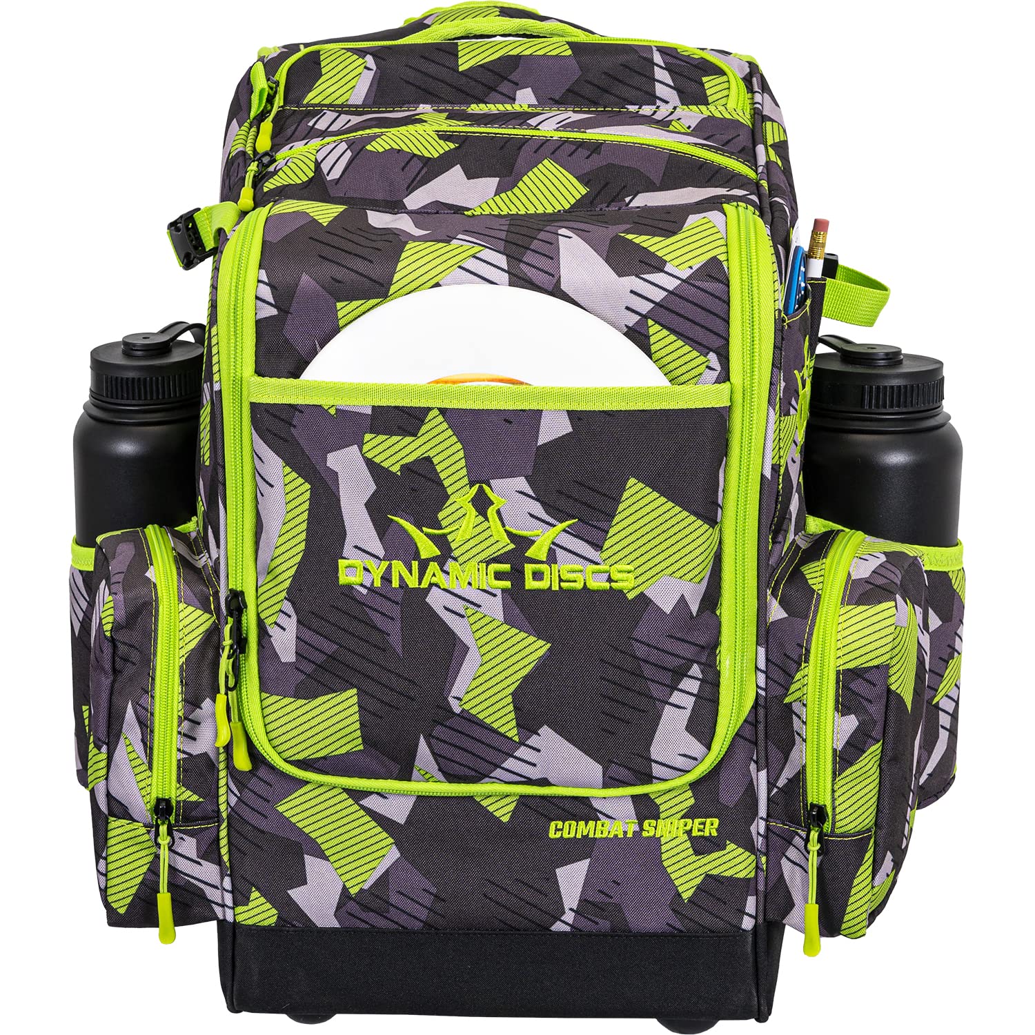 Dynamic Discs Combat Sniper Disc Golf Backpack - 16 Disc Storage with Side Pockets | Oversized Feet & Padded Back for Comfort | Perfect for Tournament Play & Outdoor Disc Golf Adventures