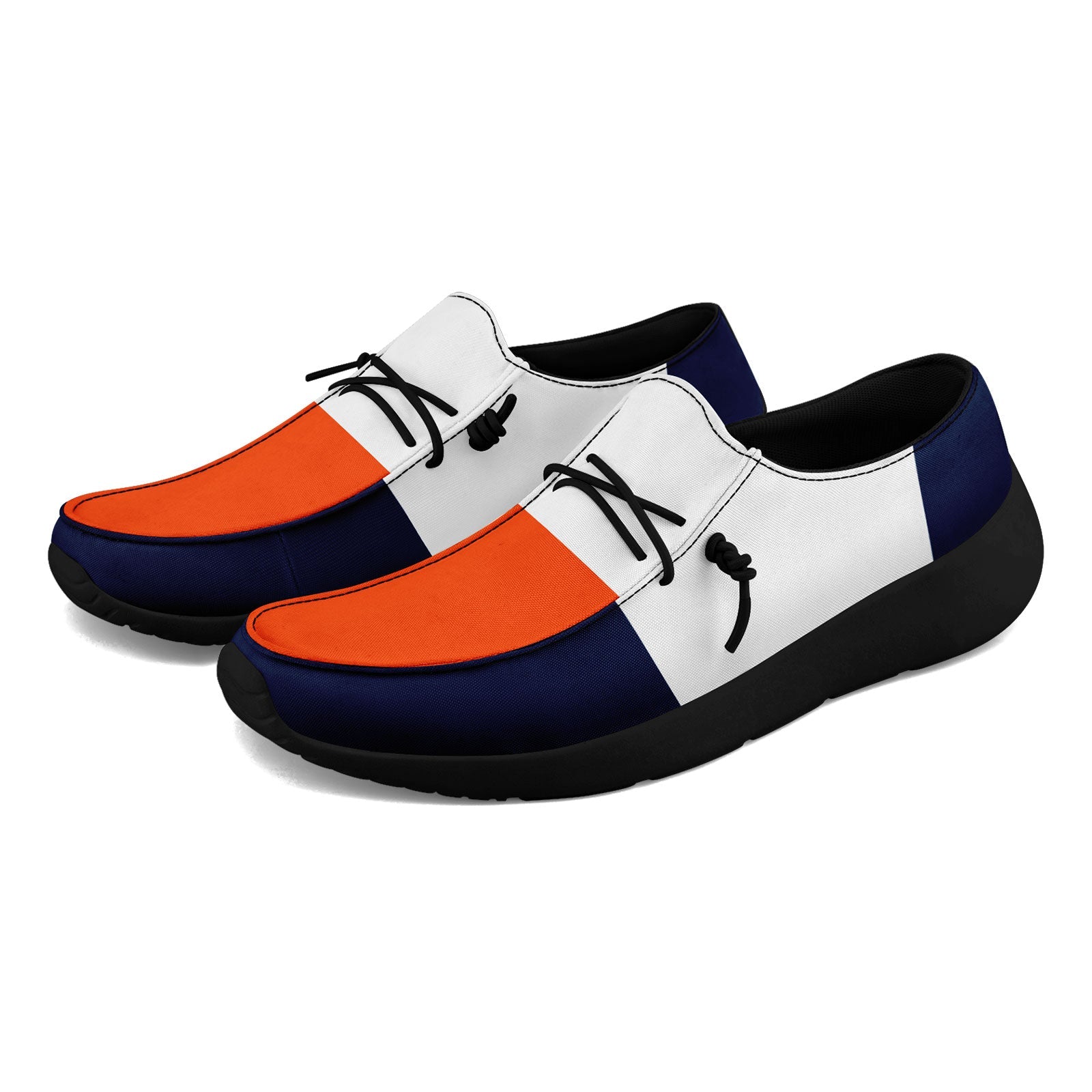 Custom Denver Orange Blue White Personalized Sneakers - Unisex High-Top Fashion Shoes for Men & Women - Perfect for Casual Wear, Running, Gym & Street Style - Size 10 Online Customization Available