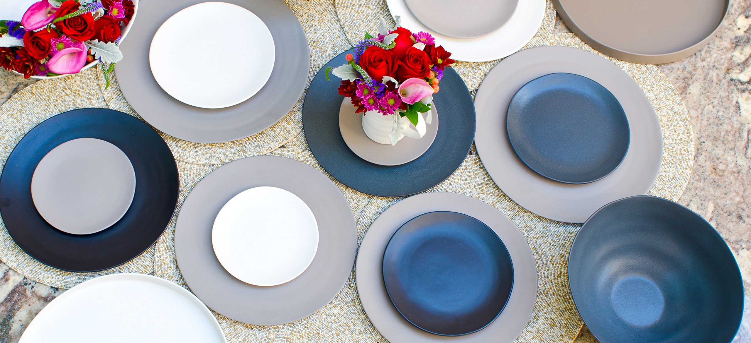 6.25 Inch Matte Wave Bread and Butter Plates - Set of 6 White Ceramic Appetizer Dishes for Dinner Parties, Desserts & Everyday Use