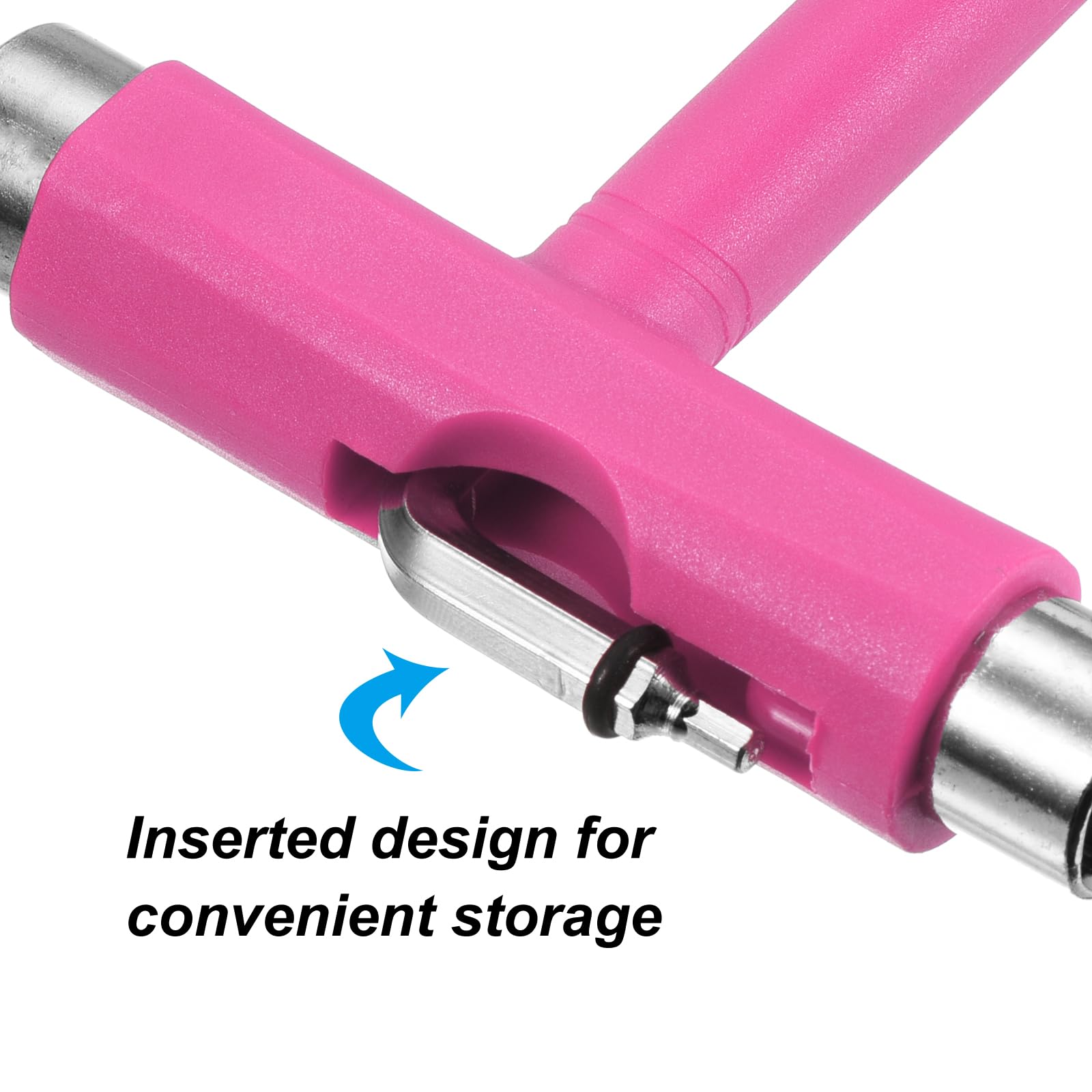 PATIKIL All-in-One Skate Tool - Multi-Function Skateboard T-Wrench with Screwdriver for Adjusting Trucks, Wheels & Bearings | Perfect for Skateboard Maintenance & DIY Repairs