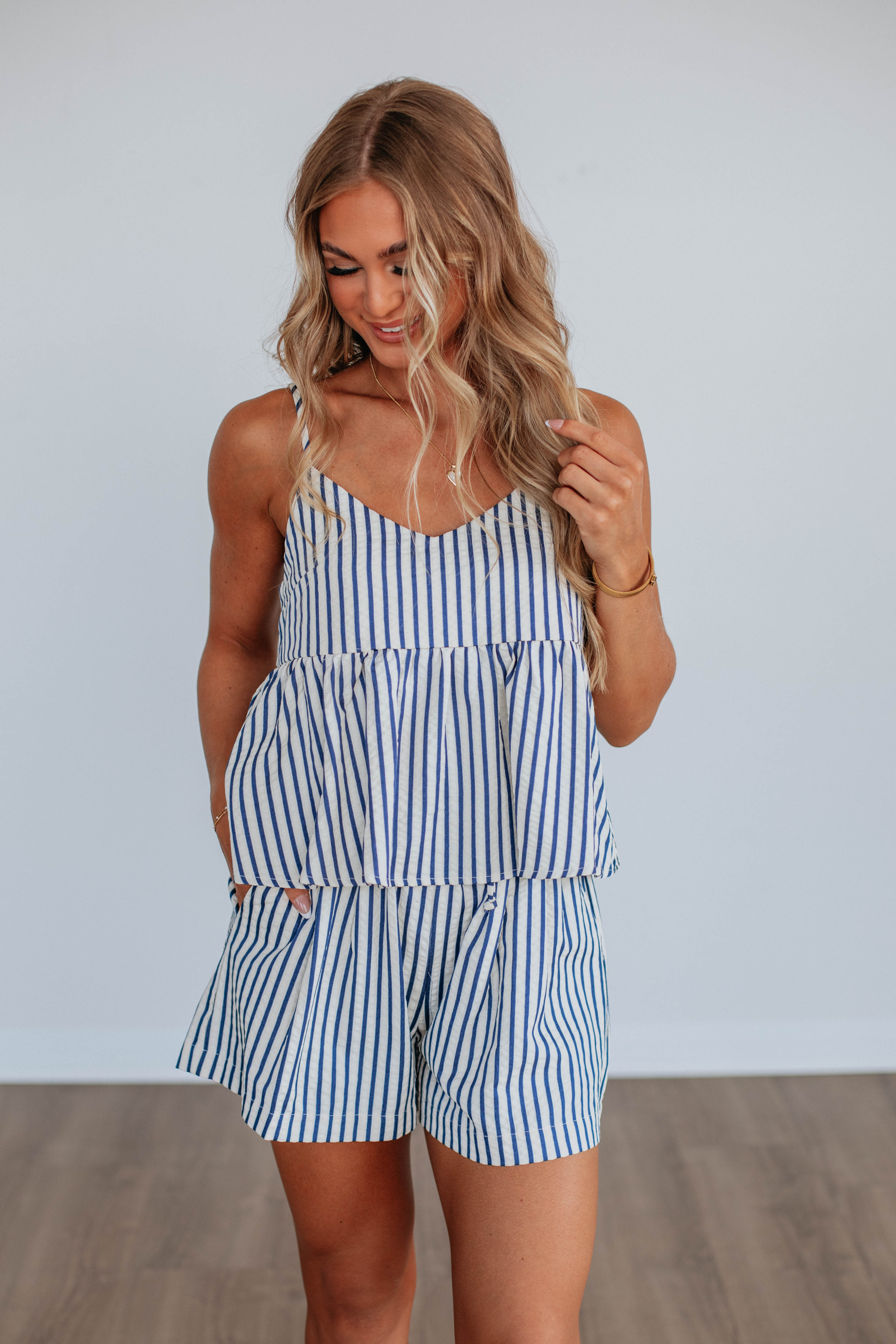 Stylish Ryleigh Striped Shorts for Women - Trendy Summer Casual Wear - Perfect for Beach, Outings & Relaxing