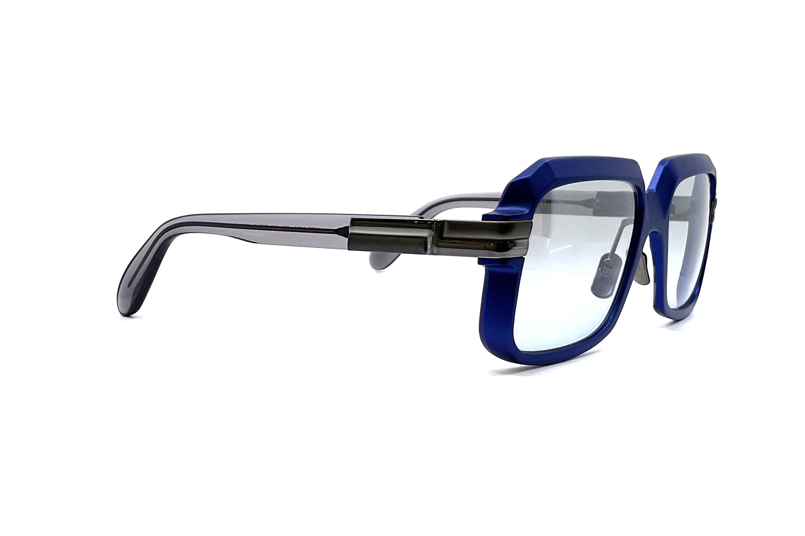 Cazal 607/3 ALU Sunglasses - Steel Blue/Gunmetal Frame - Retro Aviator Style for Men & Women - Perfect for Outdoor Activities, Driving, and Fashion Statements